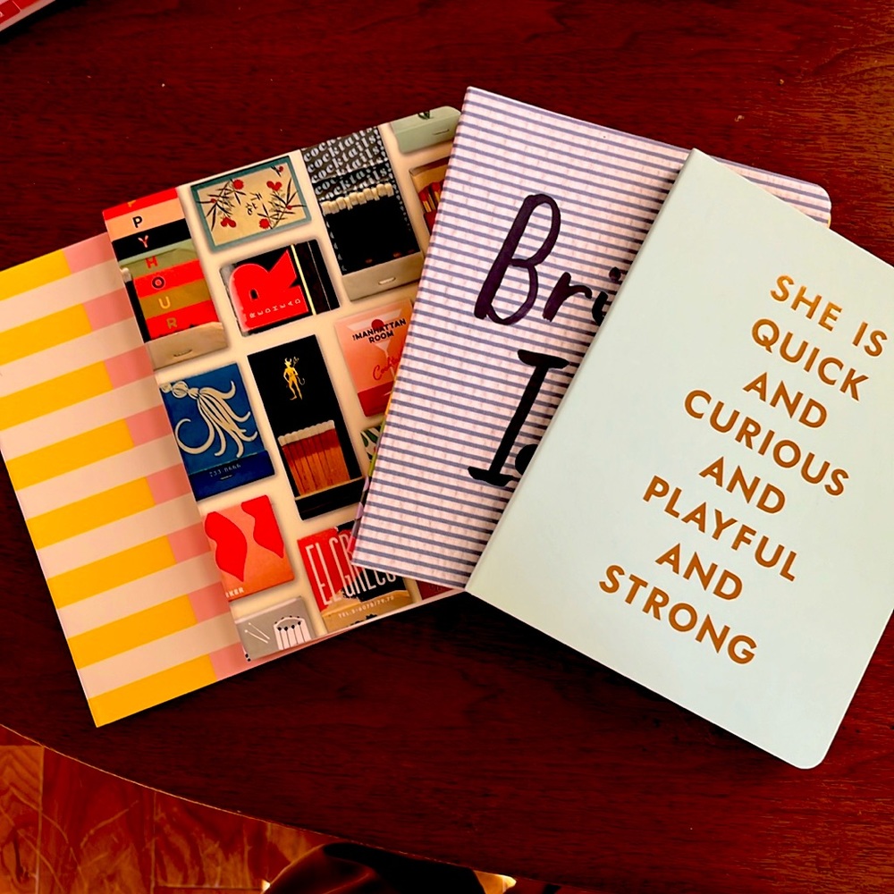 Four Kate Spade hidden spiral journals! NWOT.